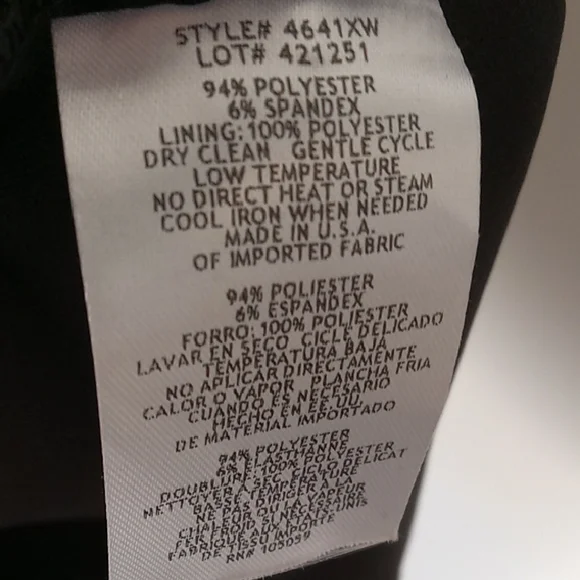 Xscape Elegant Black Midi Dress NWT Size 18W Off-Shoulder - Picture 11 of 11